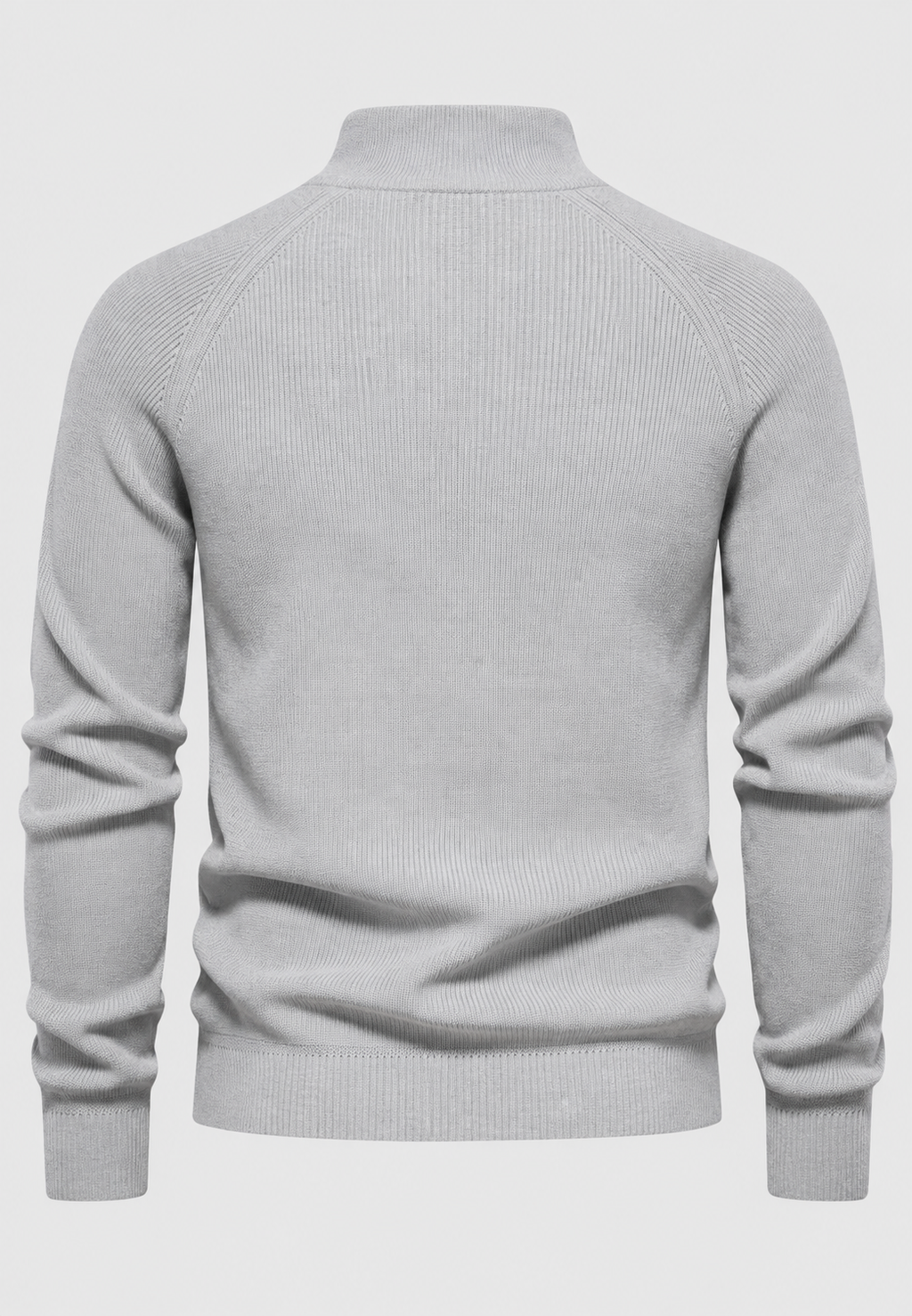 Jersey hombre media cremallera cuello alto manga raglán - Leif