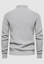 Jersey hombre media cremallera cuello alto manga raglán - Leif