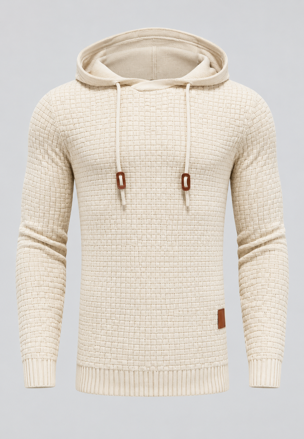 Jersey hombre punto texturizado capucha ajustable - Ciro
