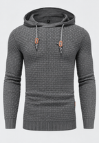 Jersey hombre punto texturizado capucha ajustable - Ciro