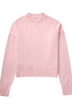 Jersey mujer holgado punto liso cuello redondo - Rieke