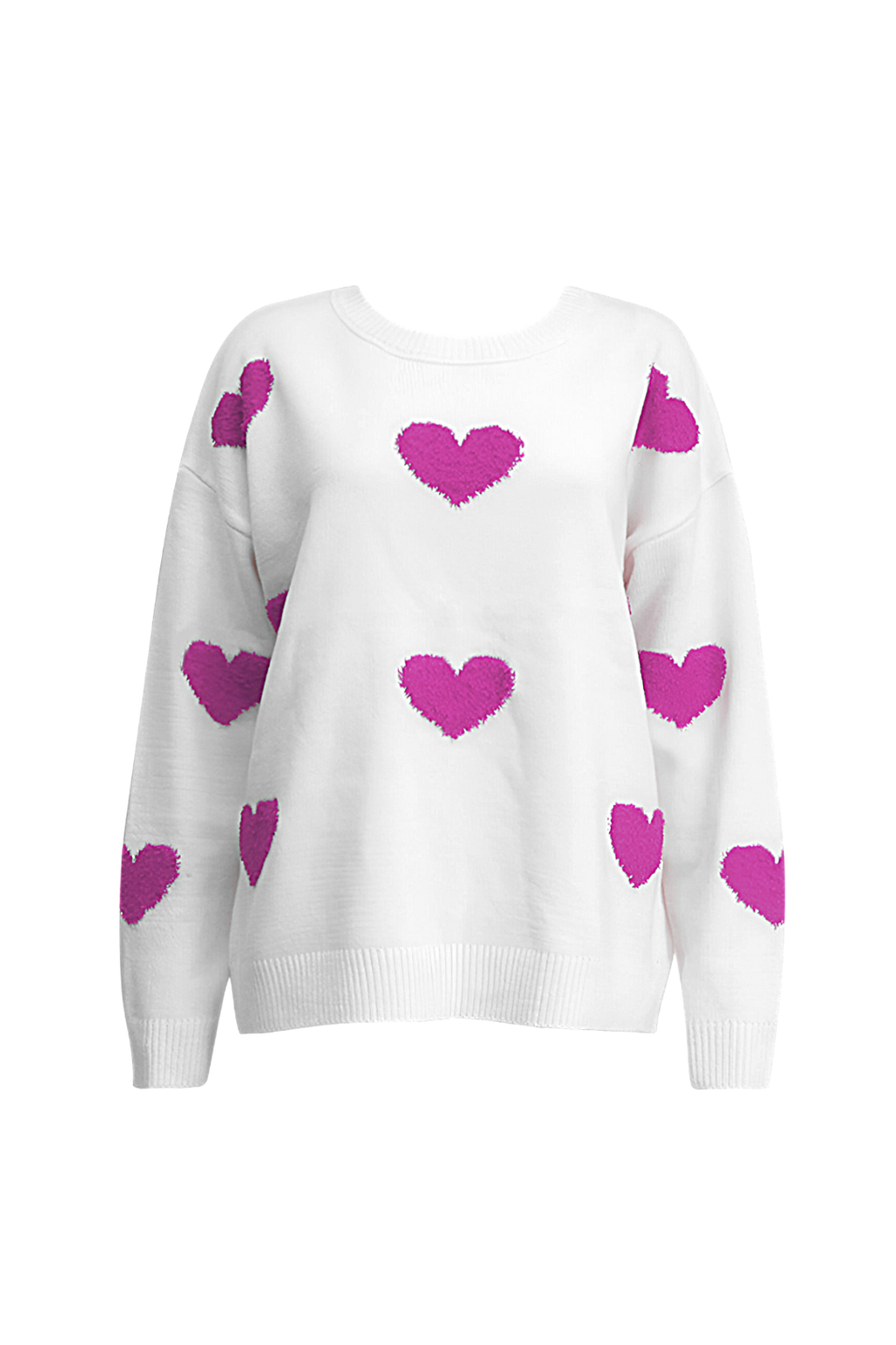 Jersey oversize de punto con corazones - Barissa