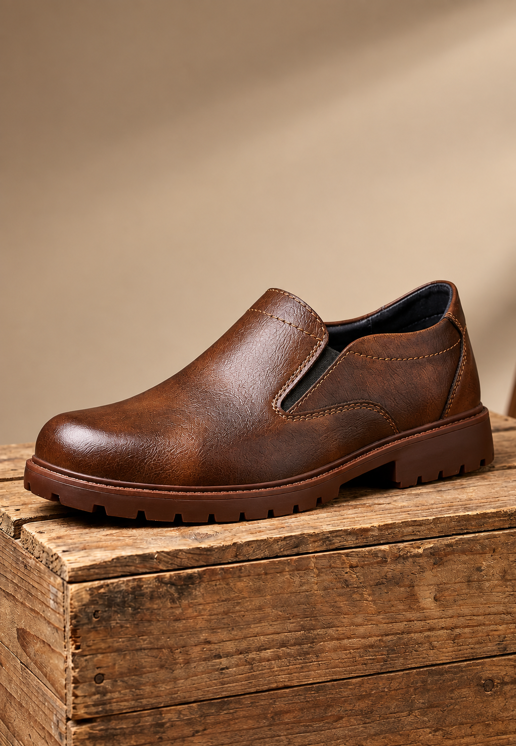 Mocasín hombre suela track elásticos laterales - Jorrit