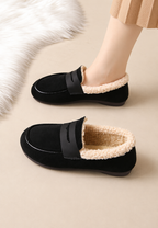 Mocasín mujer efecto ante interior efecto borreguito - Naira