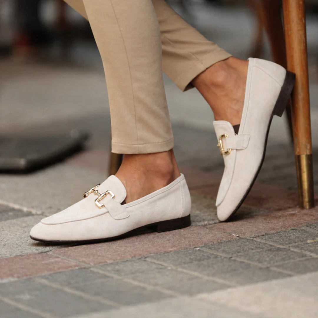 Mocasines hombre hebilla metálica diseño clásico - René