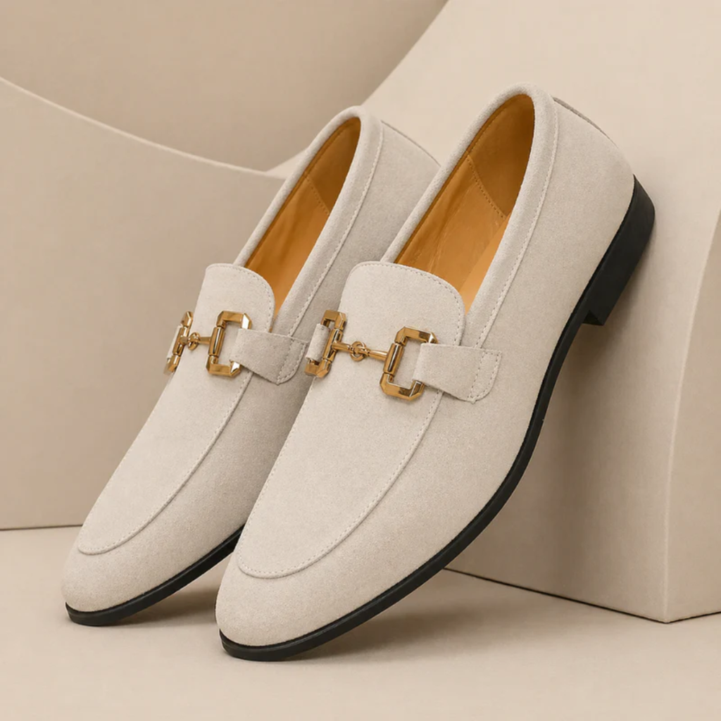 Mocasines hombre hebilla metálica diseño clásico - René