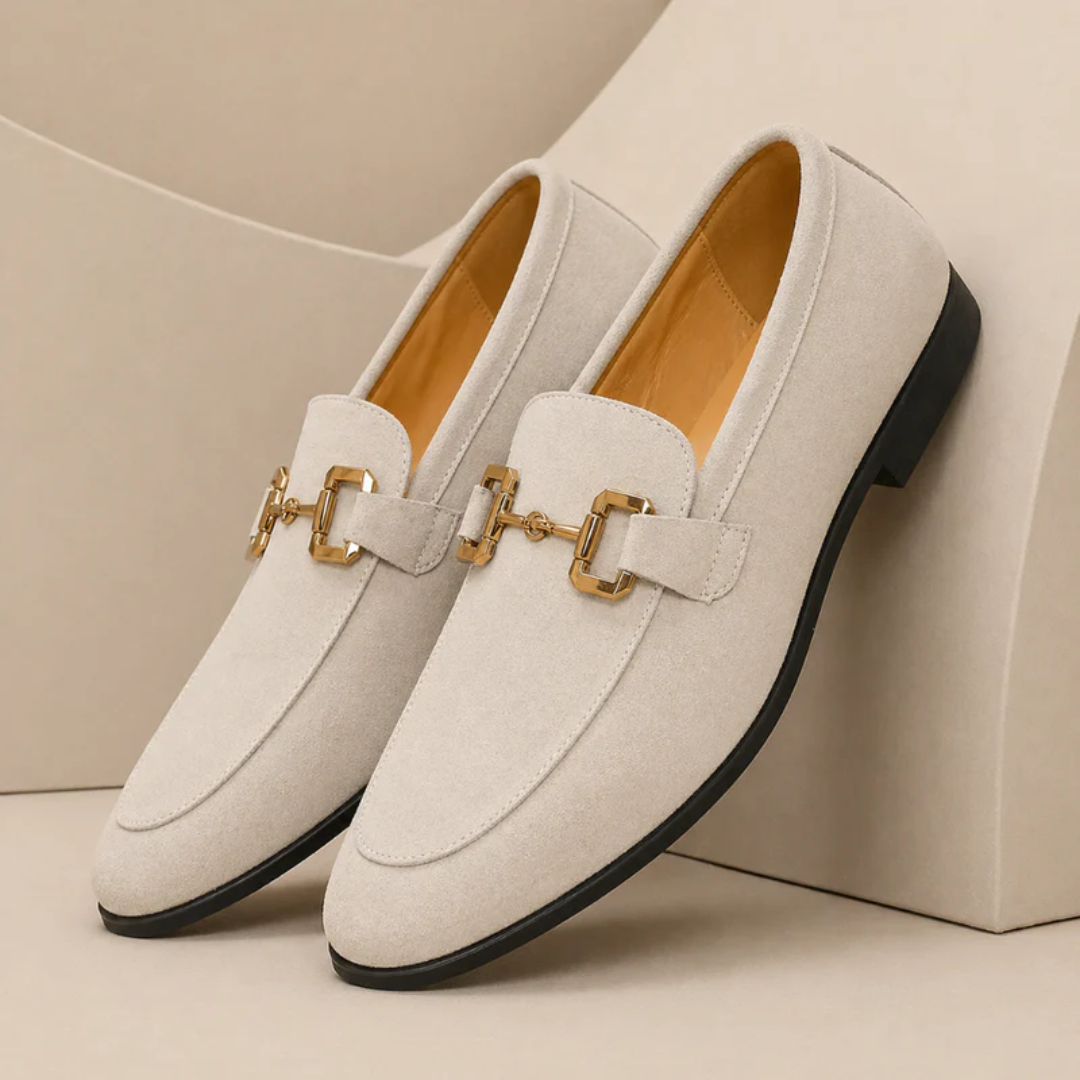 Mocasines hombre hebilla metálica diseño clásico - René