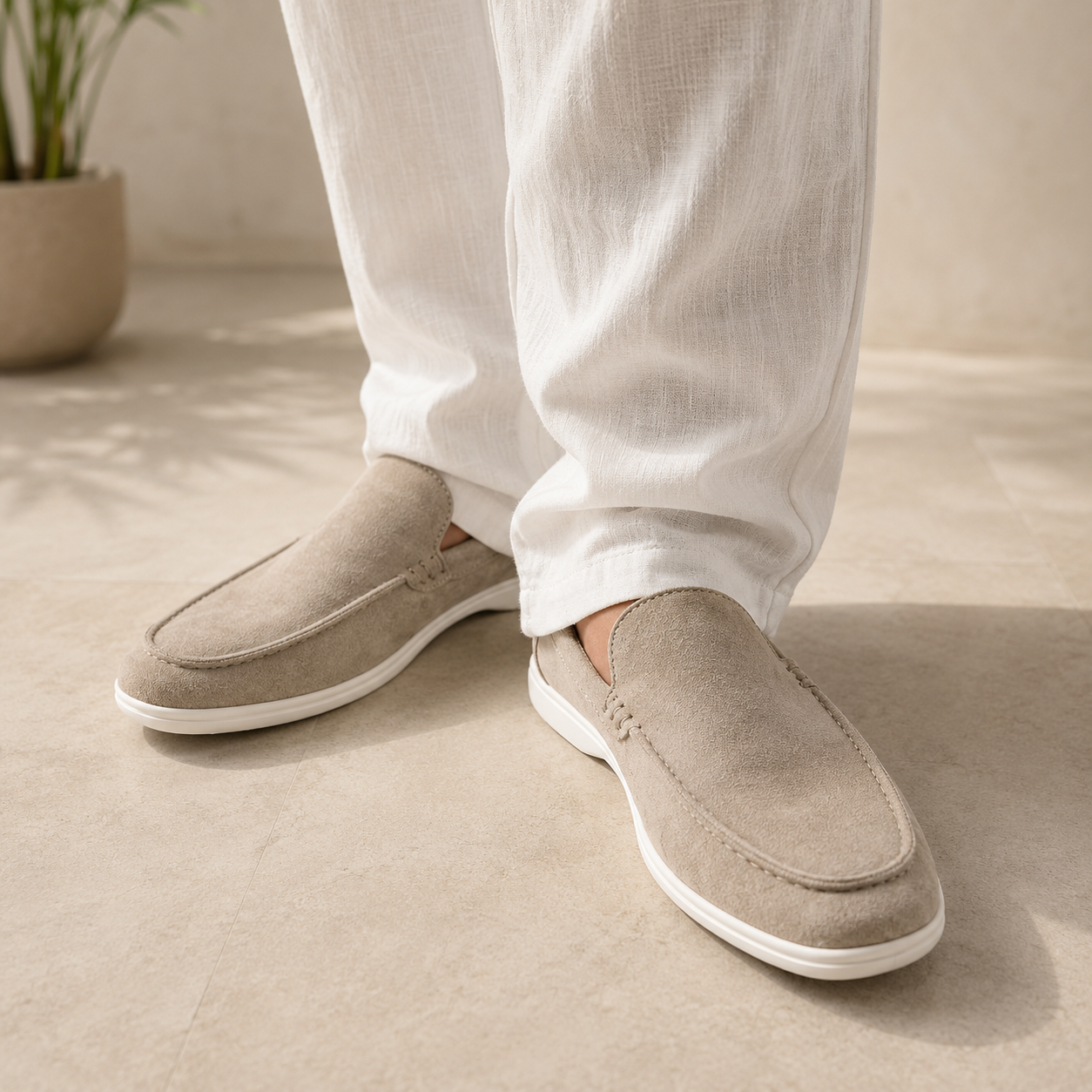 Mocasines hombre diseño liso estilo de otoño - Gerald