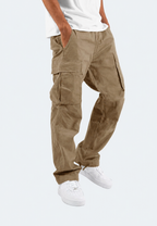 Pantalón cargo hombre fit bolsillos laterales bajo ajustable - Hilbert