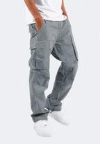Pantalón cargo hombre fit bolsillos laterales bajo ajustable - Hilbert