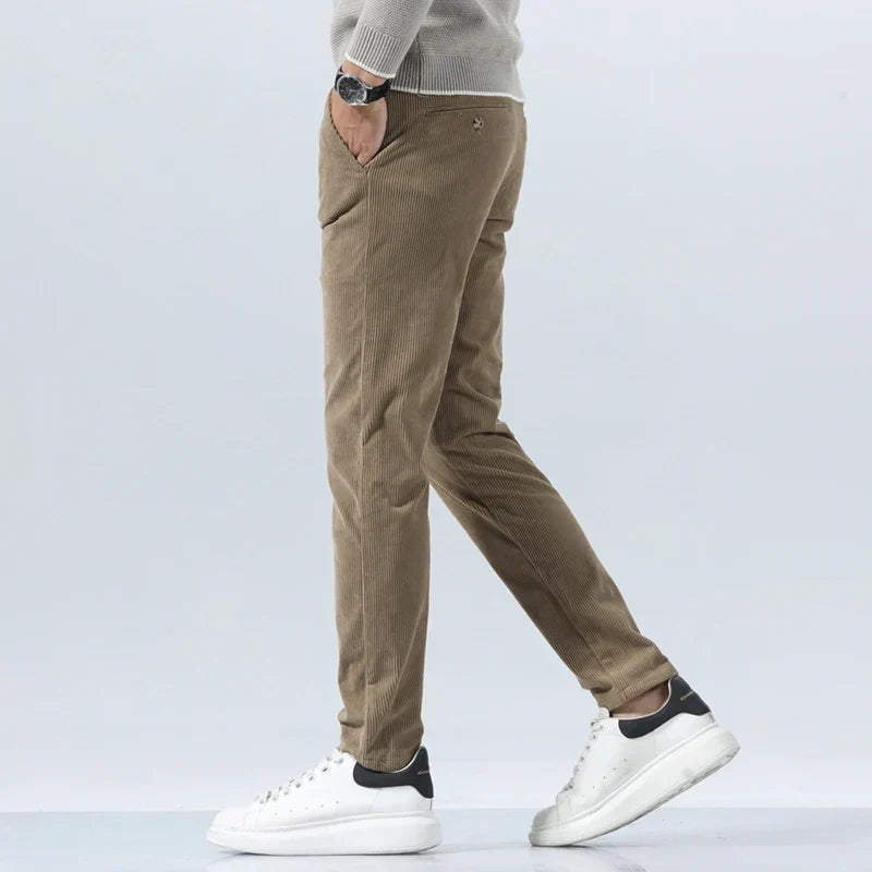 Pantalón de pana hombre pinzas bolsillos laterales - Corvin