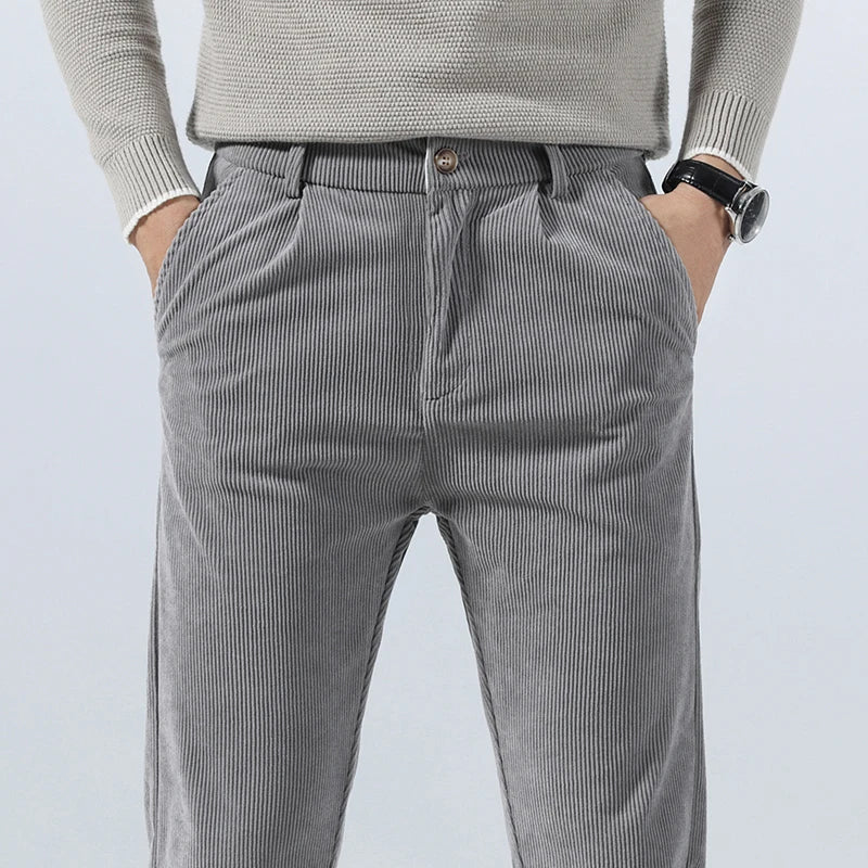 Pantalón de pana hombre pinzas bolsillos laterales - Corvin