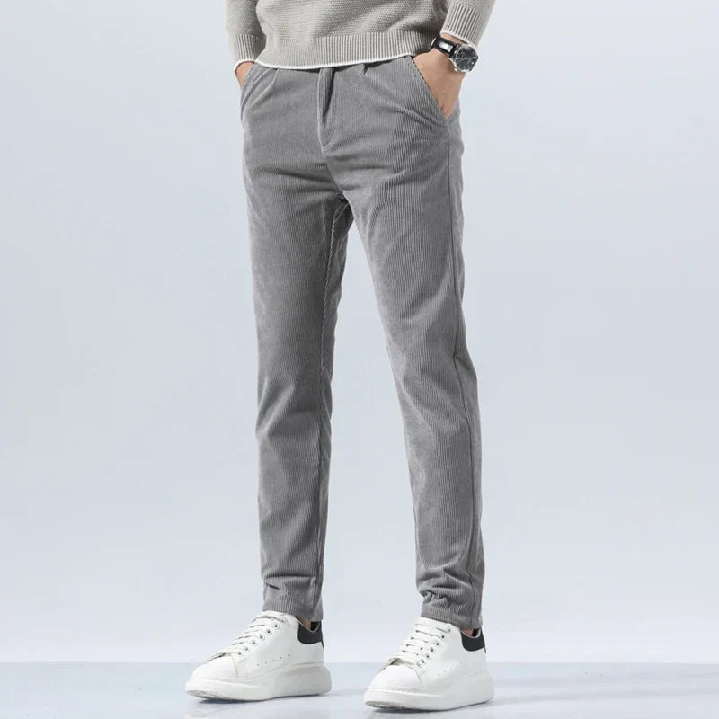 Pantalón de pana hombre pinzas bolsillos laterales - Corvin