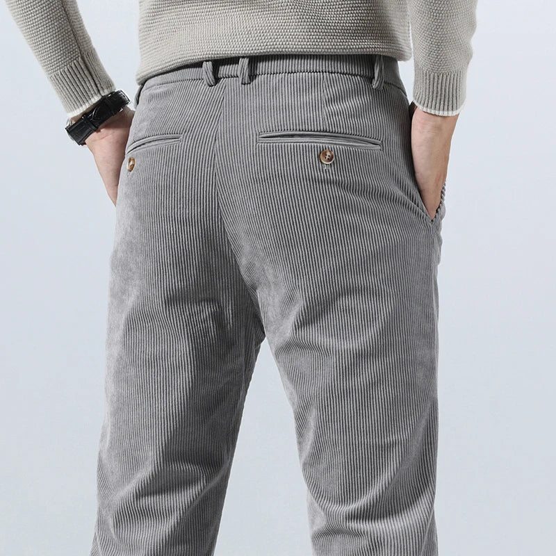 Pantalón de pana hombre pinzas bolsillos laterales - Corvin