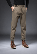 Pantalón casual de corte recto con pinzas - Viktor