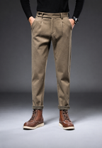 Pantalón casual de corte recto con pinzas - Viktor
