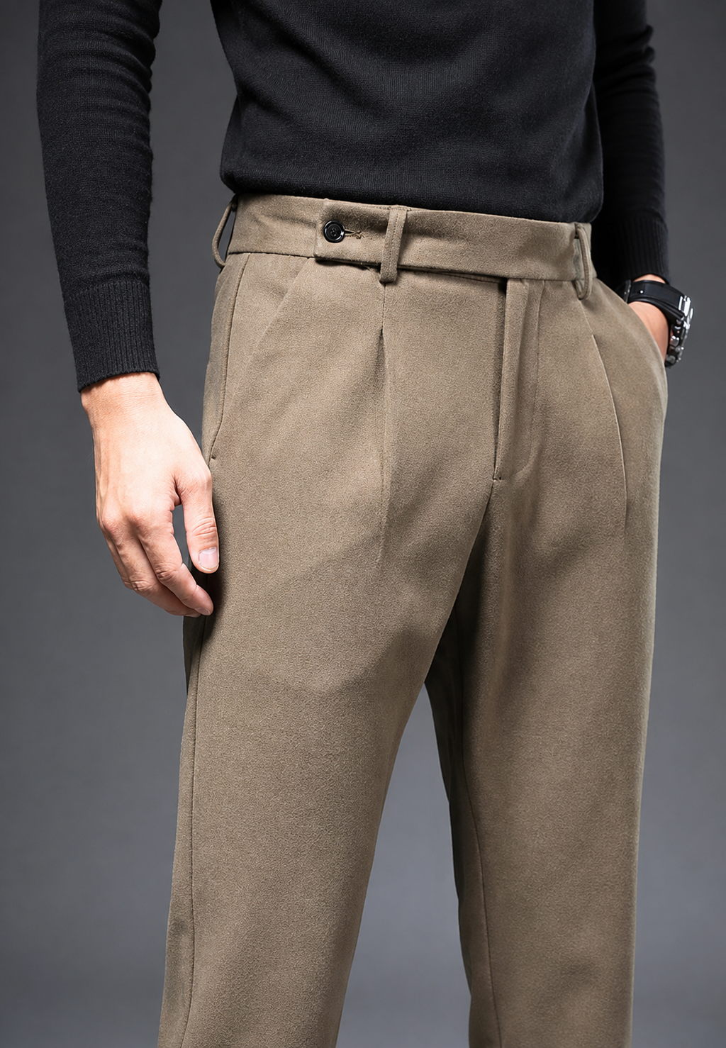 Pantalón casual de corte recto con pinzas - Viktor
