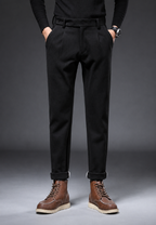 Pantalón casual de corte recto con pinzas - Viktor