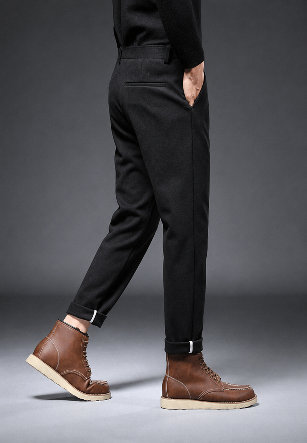 Pantalón casual de corte recto con pinzas - Viktor