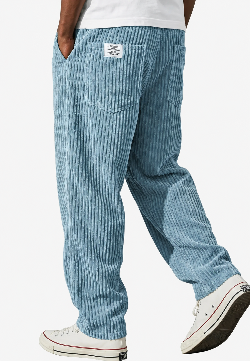Pantalón de pana hombre corte holgado con bolsillos - Bastian