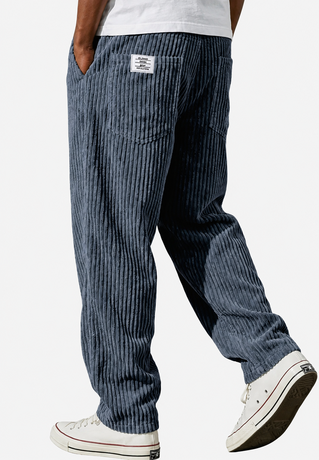 Pantalón de pana hombre corte holgado con bolsillos - Bastian