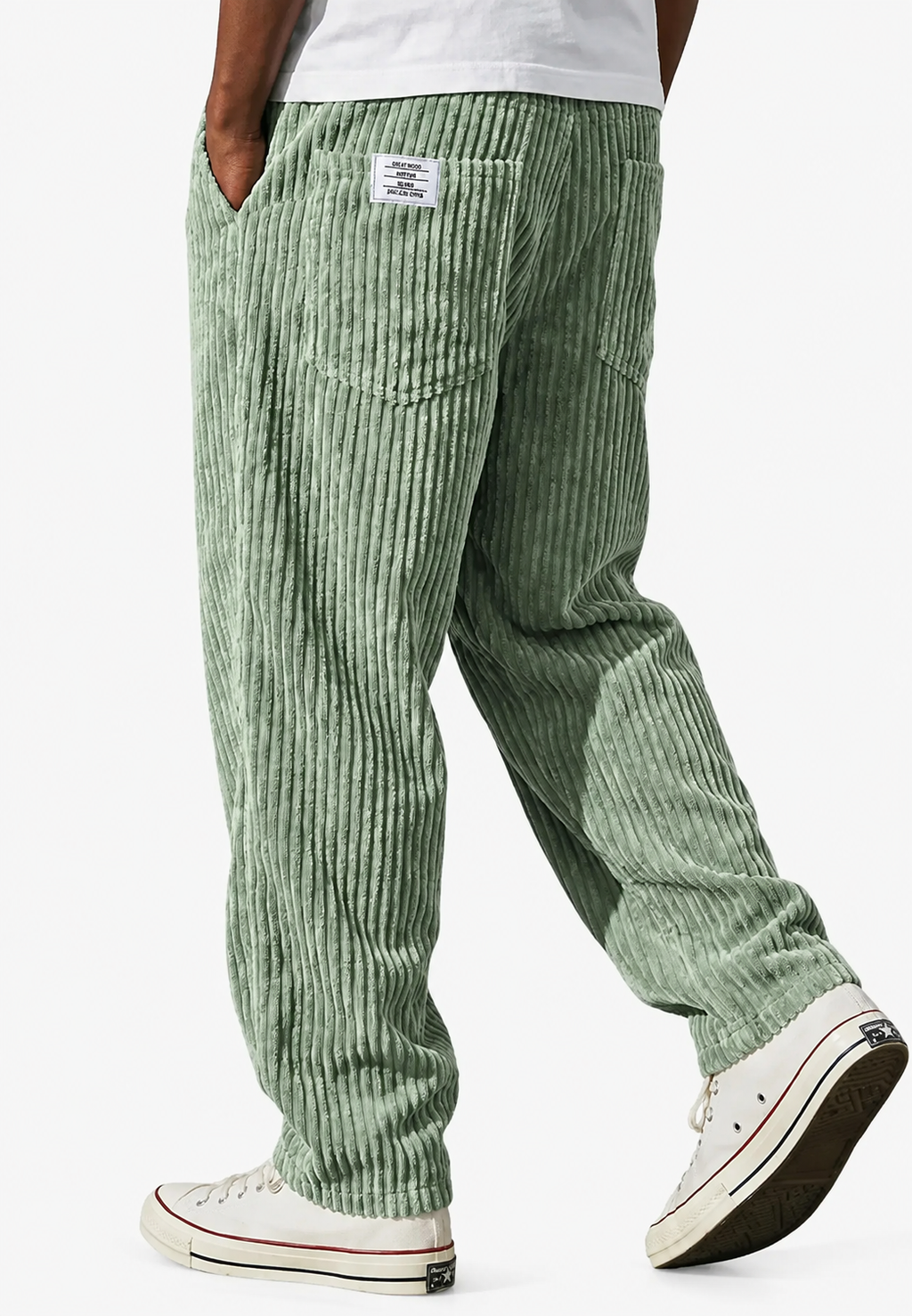 Pantalón de pana hombre corte holgado con bolsillos - Bastian