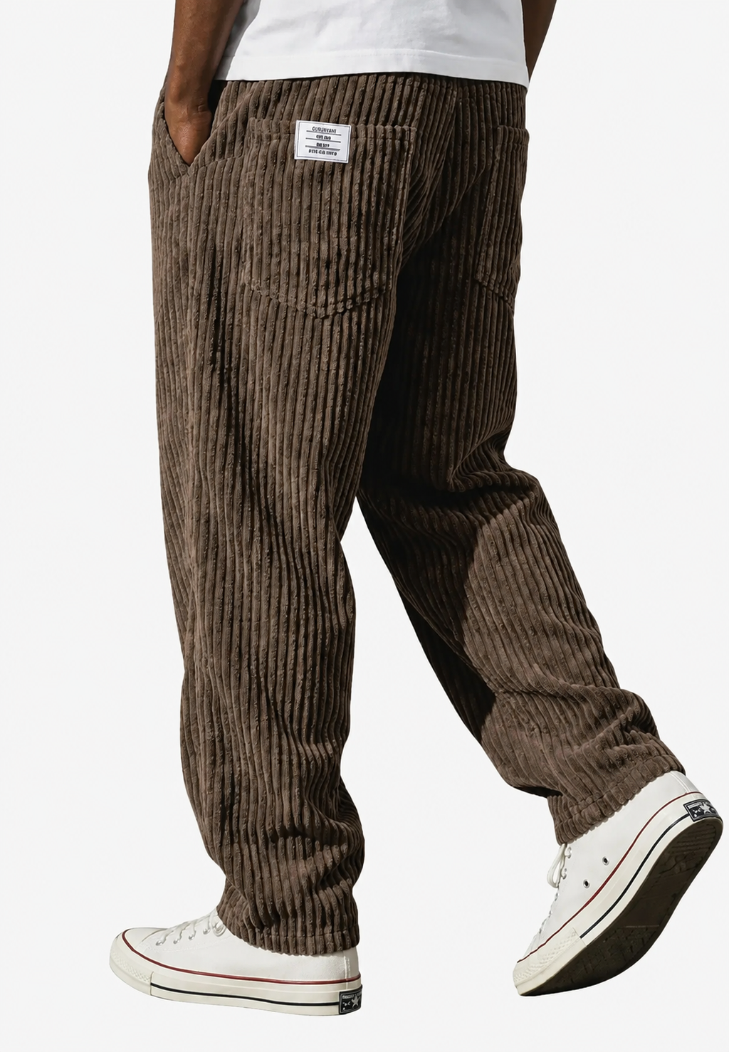 Pantalón de pana hombre corte holgado con bolsillos - Bastian