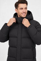Parka hombre acolchada invierno capucha ajustable bolsillos cremallera - Gael