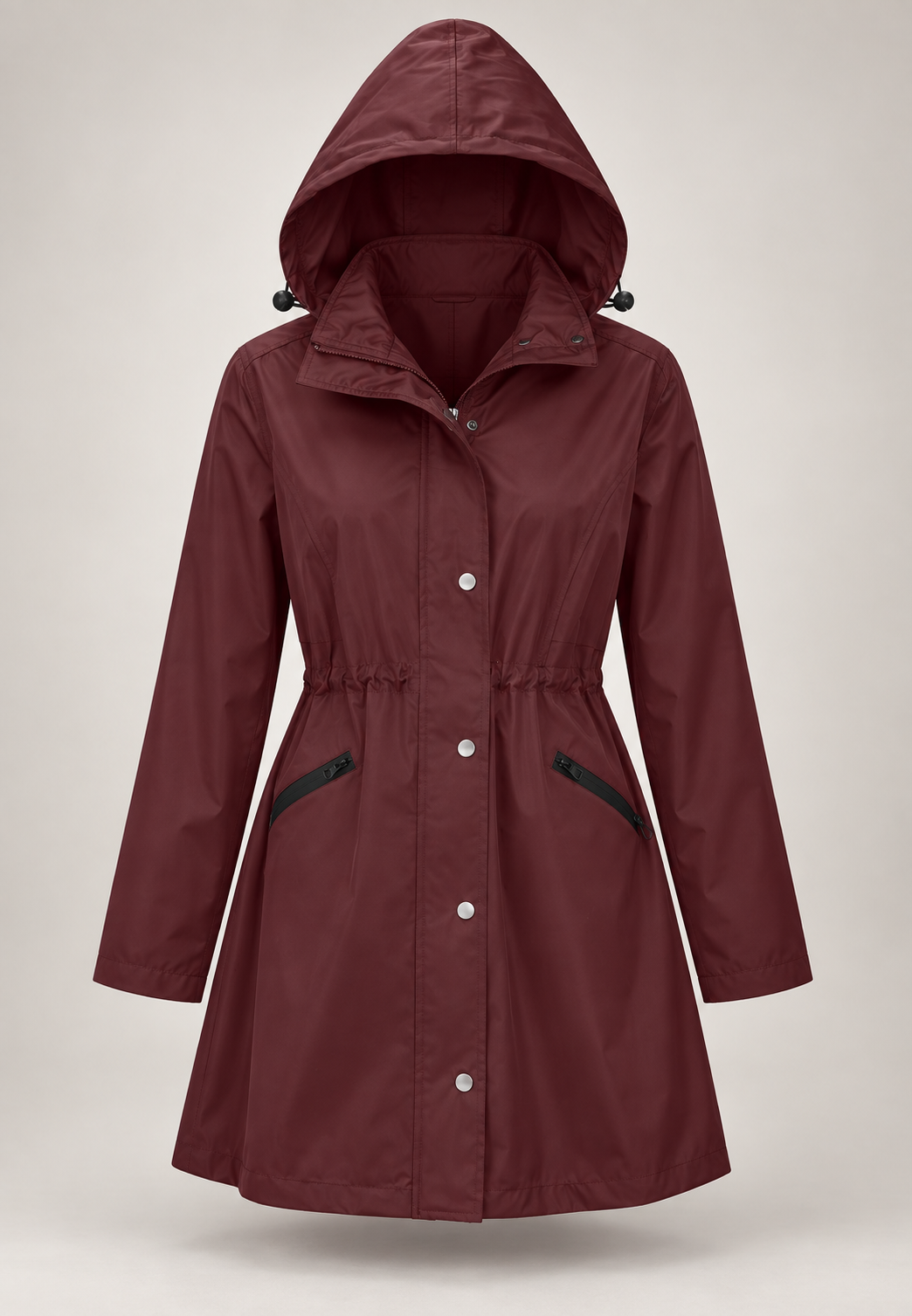 Parka impermeable mujer capucha cintura ajustable - Vérane