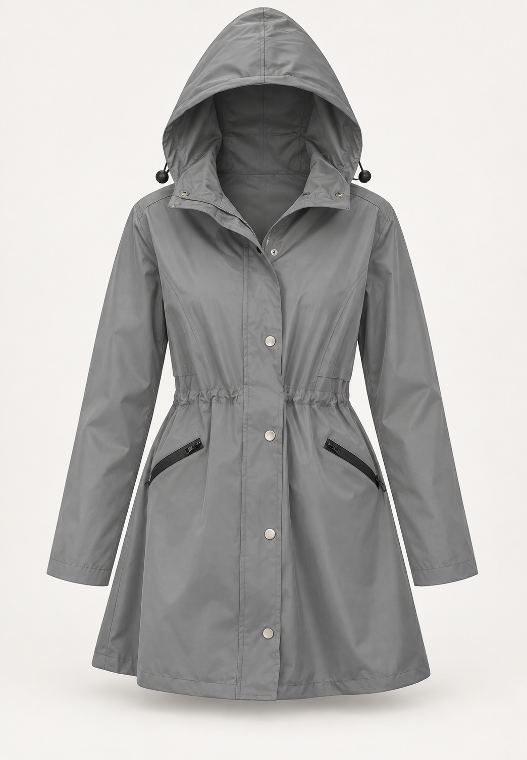 Parka impermeable mujer capucha cintura ajustable - Vérane