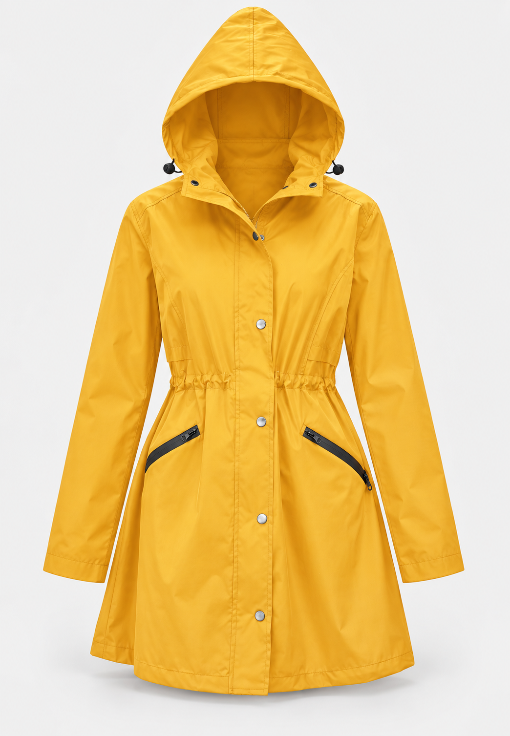 Parka impermeable mujer capucha cintura ajustable - Vérane
