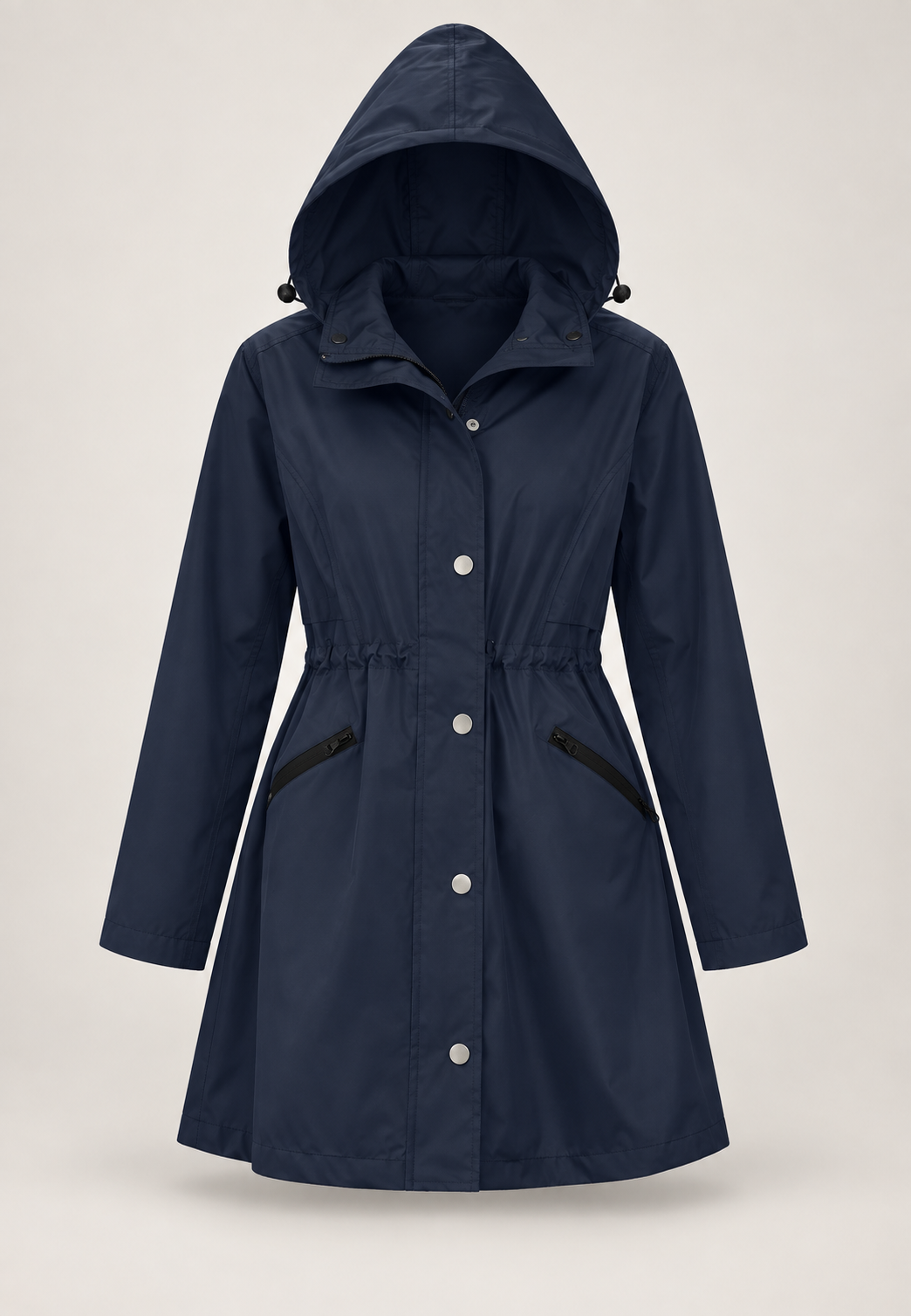 Parka impermeable mujer capucha cintura ajustable - Vérane