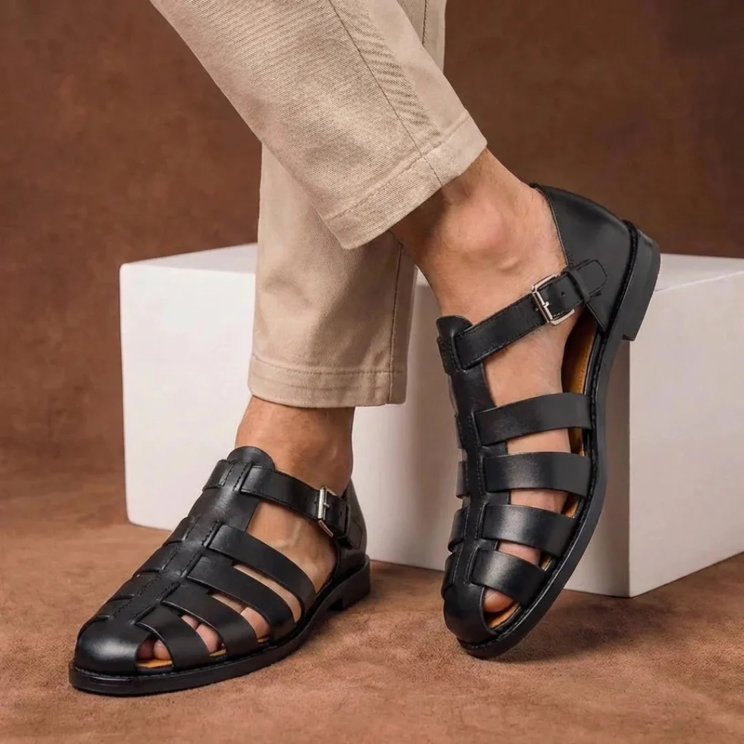 Sandalias elegantes para hombre con tiras hebilla - Lennard