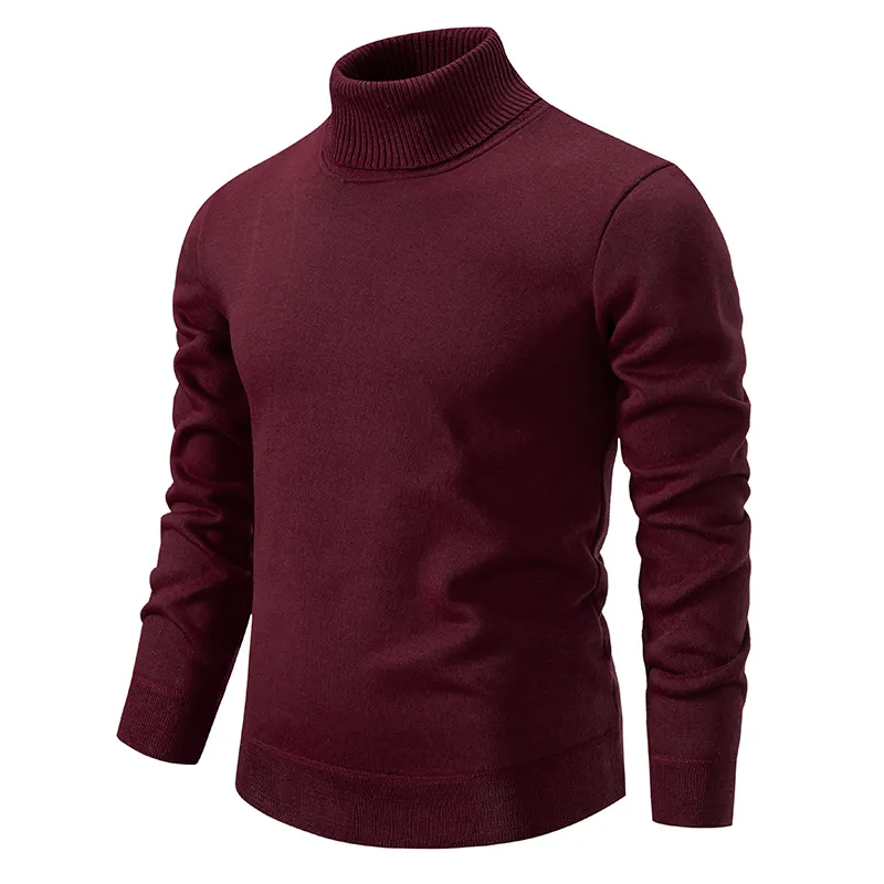 Suéter para hombre cuello alto punto suave - Idris