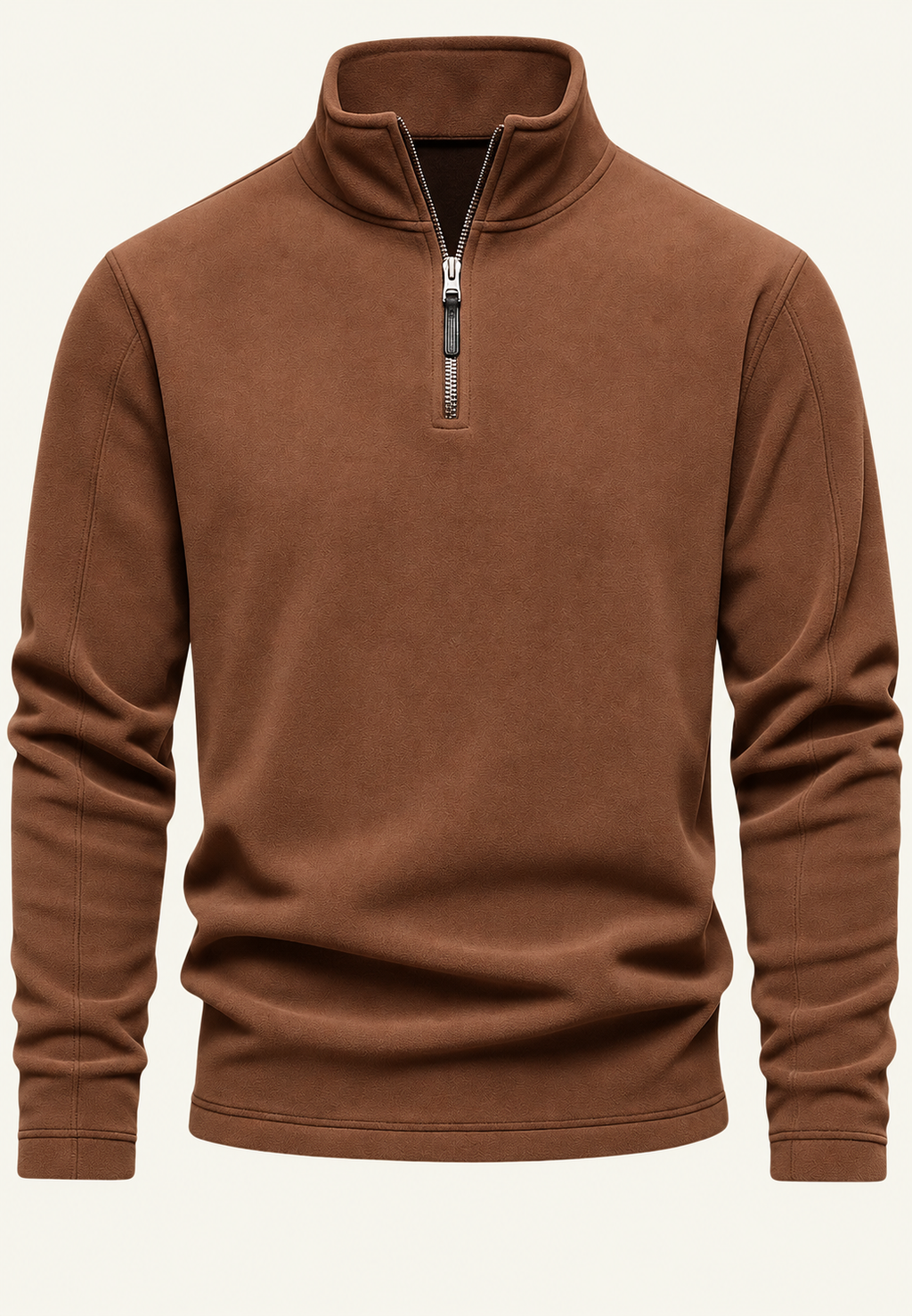 Sudadera hombre cuello alto media cremallera - Calder