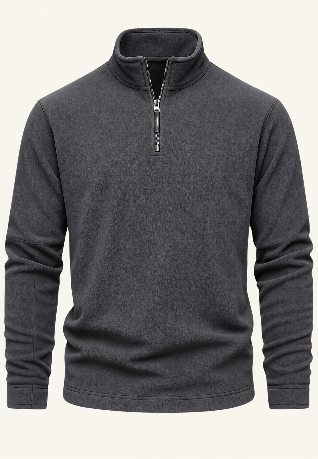 Sudadera hombre cuello alto media cremallera - Calder