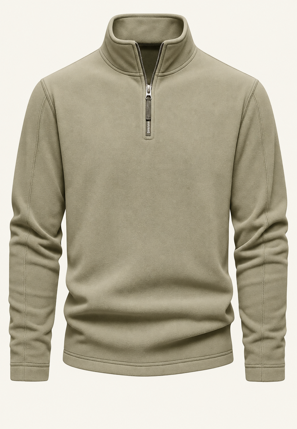 Sudadera hombre cuello alto media cremallera - Calder
