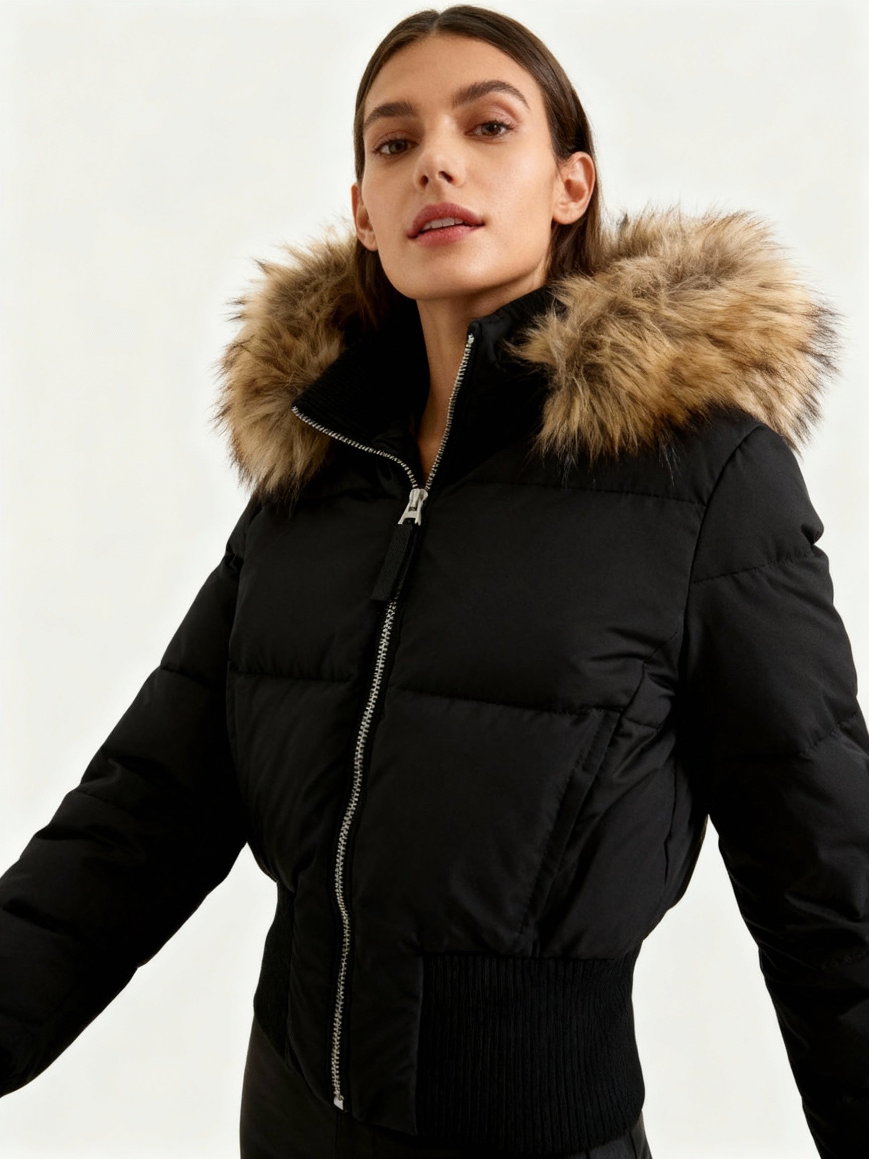 Chaqueta acolchada para mujer de silueta corta - Ragnel