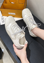 Zapatillas mujer metalizadas retro paneles combinados - Siena