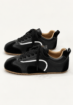 Zapatillas mujer retro efecto ante paneles contraste - Tavia