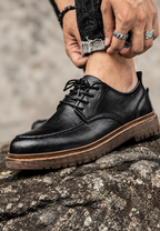 Zapato derby hombre casual cordones suela dentada - Halden